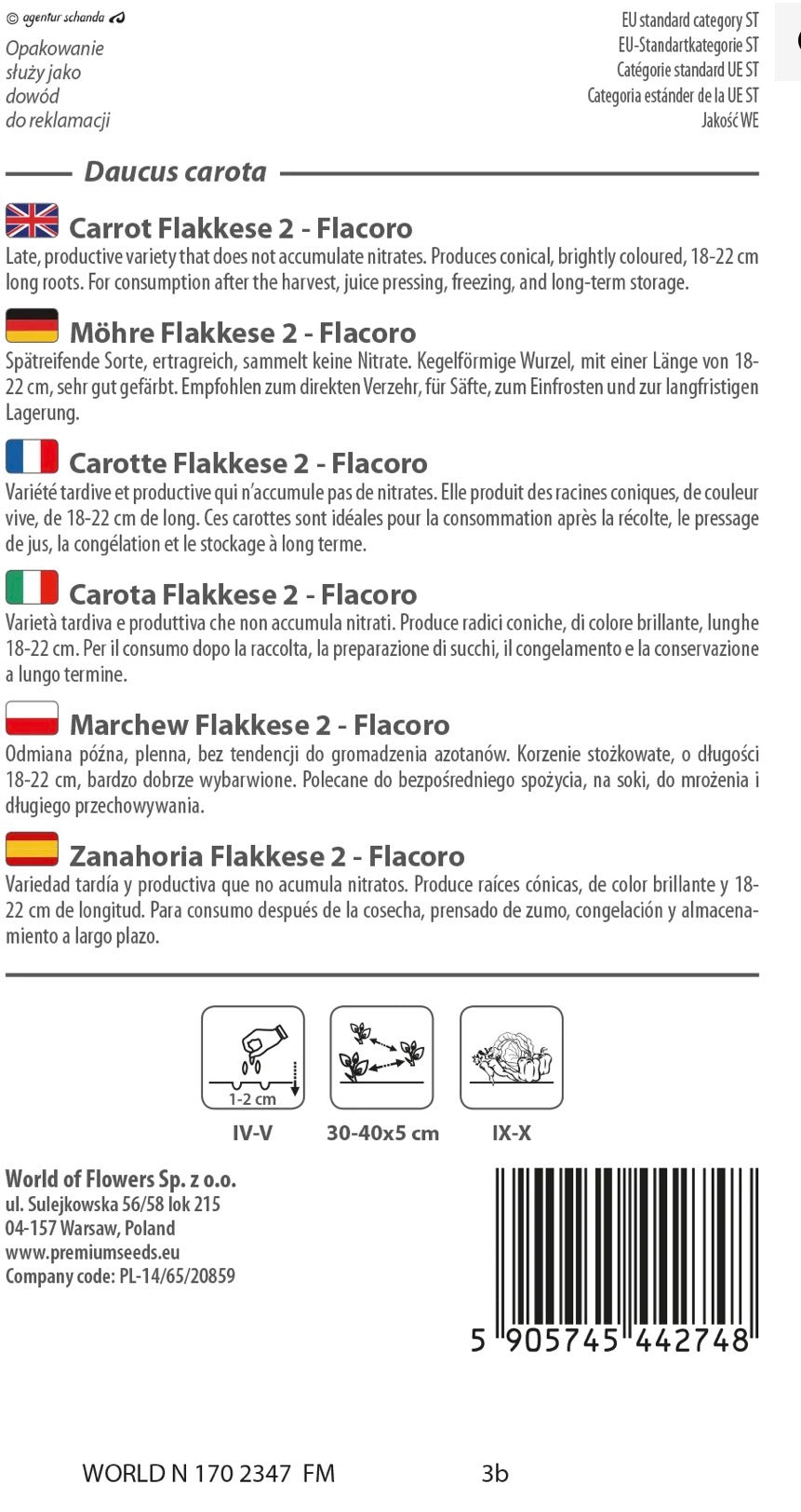 🥕 Gulerod Flakkese 2 – Flacoro Vinter gulerod