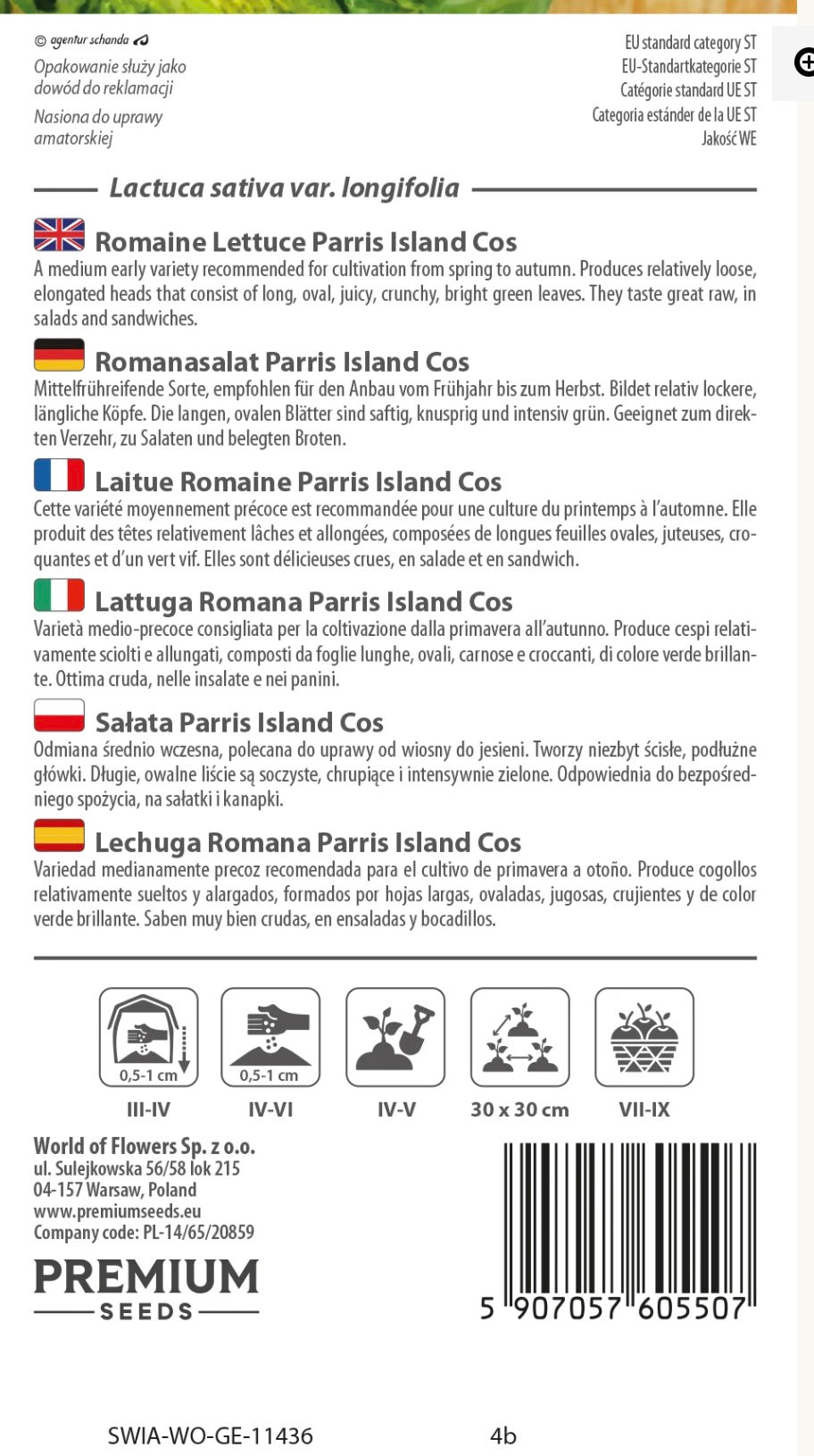 🥬 Romainesalat Parris Island Cos – Sprød og saftig salat