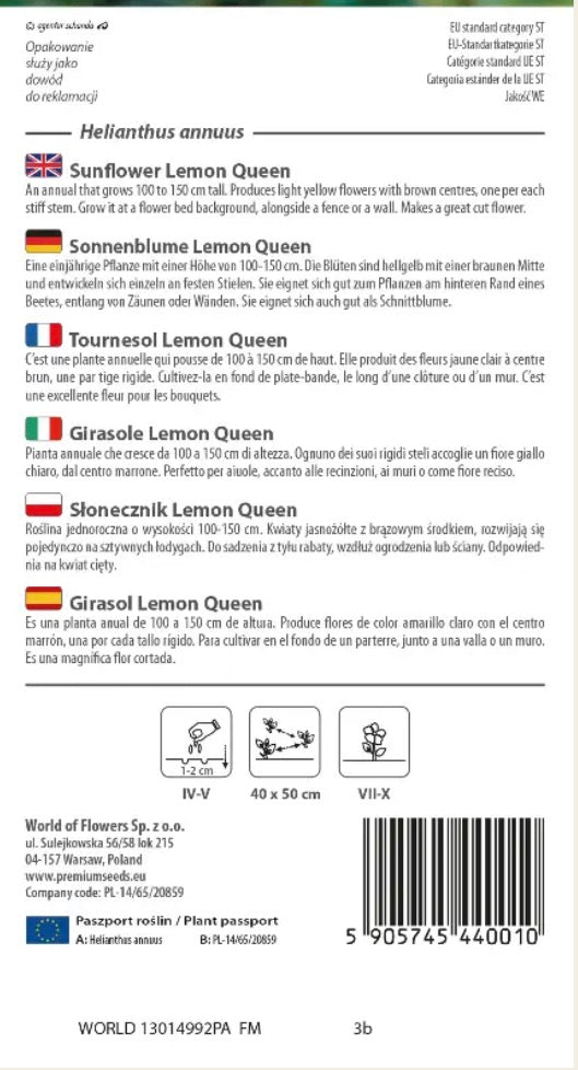 🌻 Solsikke ‘Lemon Queen’ – Smukke citrongule blomster, som bierne elsker! 🐝🦋