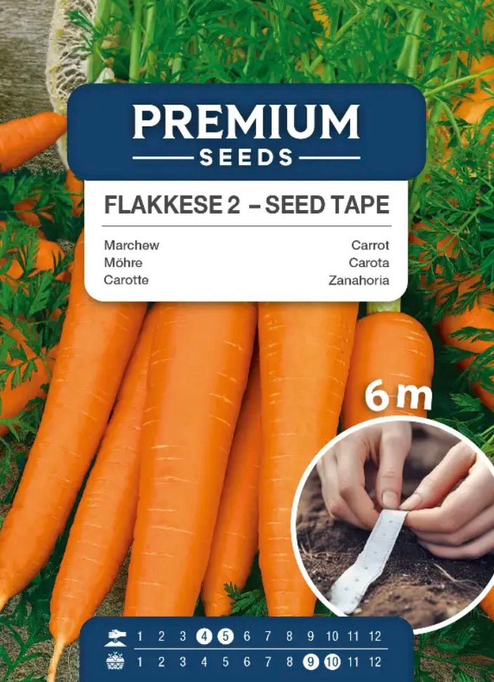 Gulerod ‘Flakkese 2’ – Store, søde vintergulerødder på såbånd 🥕🌱