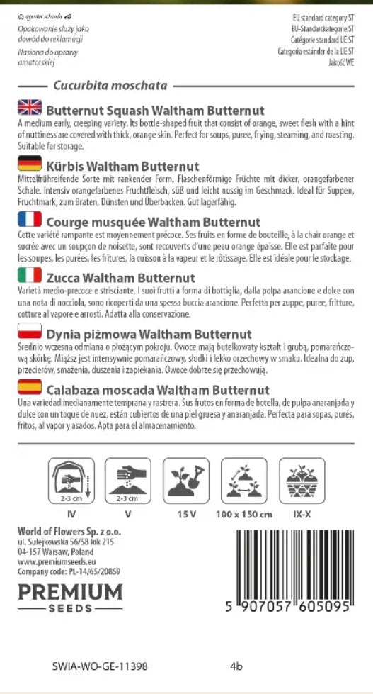 Butternut Squash Waltham – Sød, nøddeagtig og velegnet til opbevaring 🎃