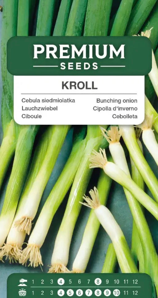 Forårsløg Kroll – Flerårig og hurtigt genvoksende 🌱 Allium fistulosum