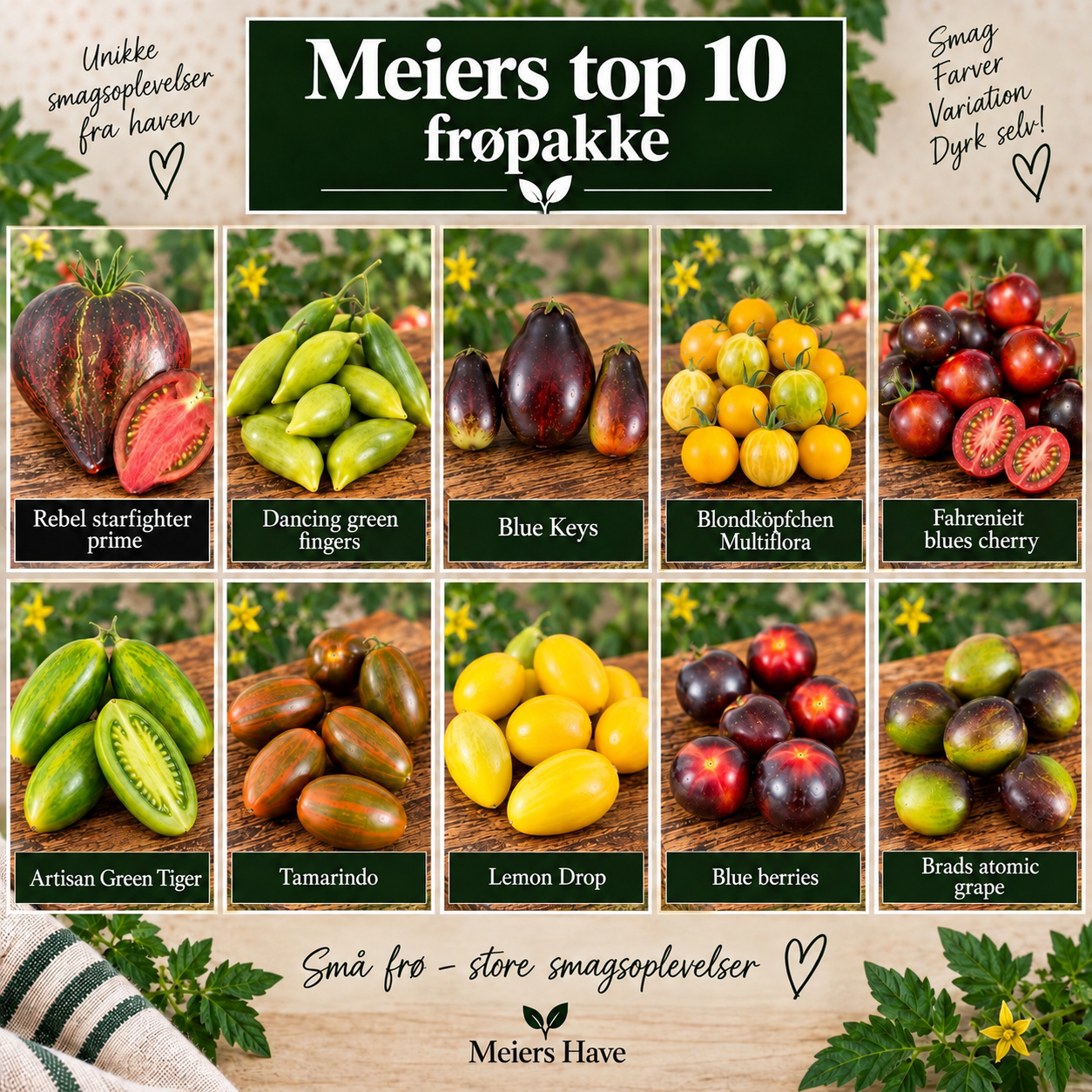 Meiers have TOP 10 frøpakke