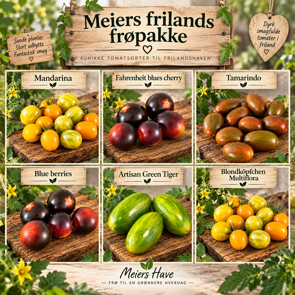 Meiers Frilands tomat frøpakke