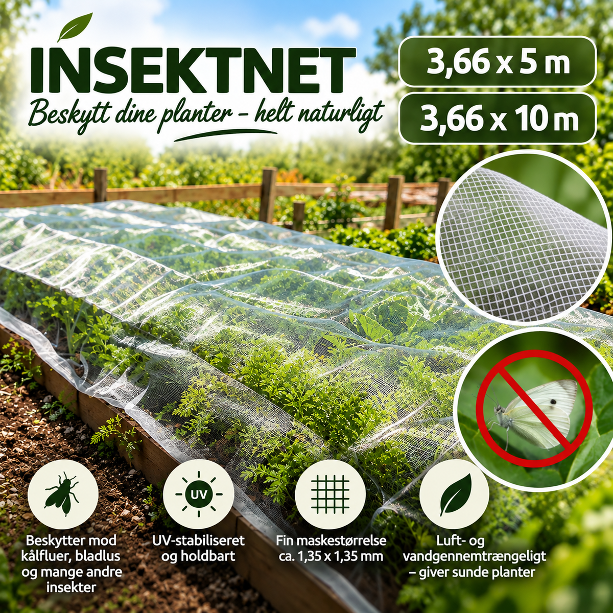 Insektnet 3,66 x 5 meter